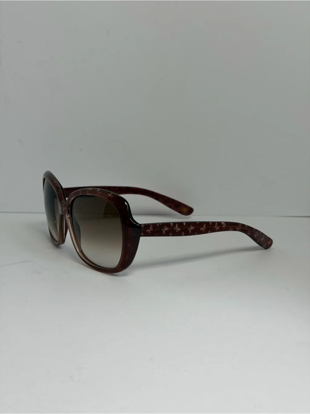 Bottega Veneta BV156/S UVD 02 Butterfly Print Brown Gradient Sunglasses